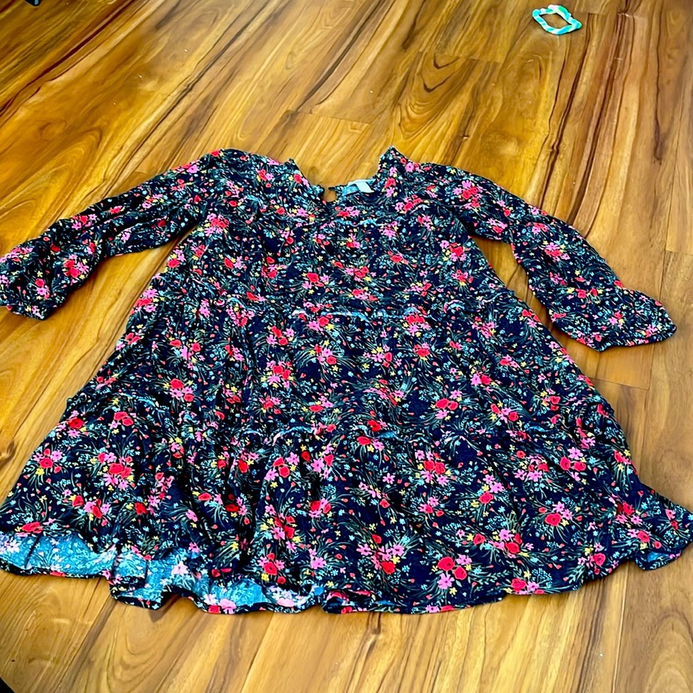 Long sleeve floral dress